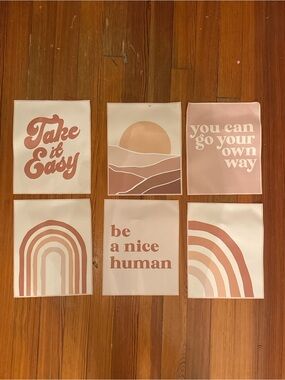 Amazon Blush Pink Motivational Wall Art Set